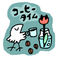 [LINEスタンプ] コトリとチューリップ