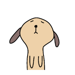 [LINEスタンプ] [アレンジ用]ユルいぬ1