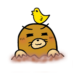 [LINEスタンプ] 毎日使えるゆるかわモグラ3
