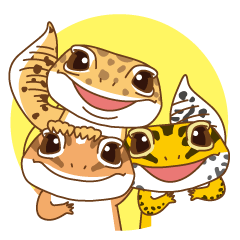 [LINEスタンプ] ヒョウモントカゲモドキのBIGスタンプ