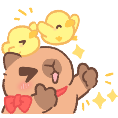 [LINEスタンプ] カピバラよく使うかわいいセリフとやりとり