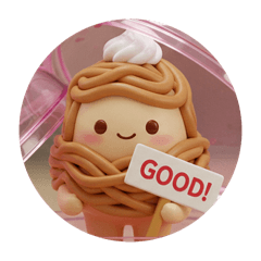 [LINEスタンプ] モンブランカプセルトイ(丸型)