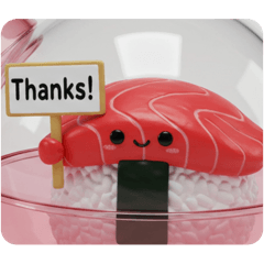 [LINEスタンプ] 寿司すしカプセルトイ(四角型) fetchpriority=high