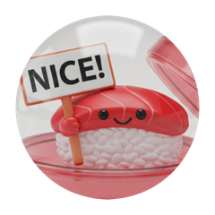 [LINEスタンプ] 寿司すしカプセルトイ(丸型) fetchpriority=high