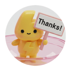 [LINEスタンプ] イナズマカミナリカプセルトイ(丸型) fetchpriority=high