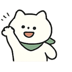 [LINEスタンプ] しろねこの日常リアクション