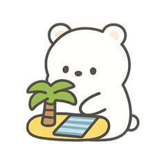 [LINEスタンプ] ぎゅっとクマ＊夏：タイ