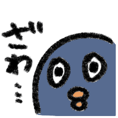 [LINEスタンプ] 青いペンギンマン/日常