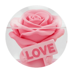 [LINEスタンプ] 薔薇バラカプセルトイ(丸型) 