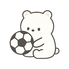 [LINEスタンプ] ぎゅっとクマ＊サッカー