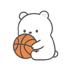 [LINEスタンプ] ぎゅっとクマ＊バスケット