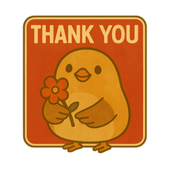 [LINEスタンプ] 鳥たちの昭和レトロ看板スタンプ