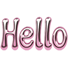 [LINEスタンプ] ピンクのバブルバルーンの英語単語
