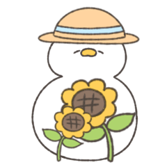 [LINEスタンプ] へんてこなアヒルの暑すぎる夏