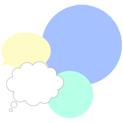 [LINEスタンプ] Back Color3 色ベタ丸やセリフ用 淡い色