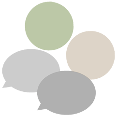 [LINEスタンプ] 色ベタ丸やセリフ用 にごり
