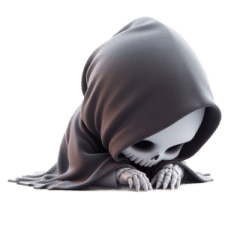 [LINEスタンプ] 死神は寝そべり中