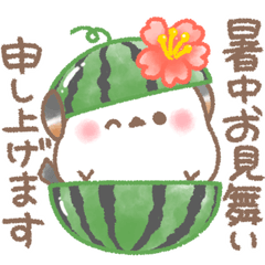 [LINEスタンプ] ゆるり♥️シマエナガさん【夏】