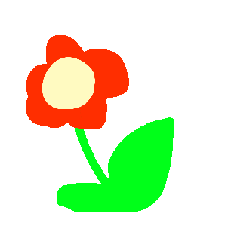 [LINEスタンプ] 花で気持ちを表現ちゃん