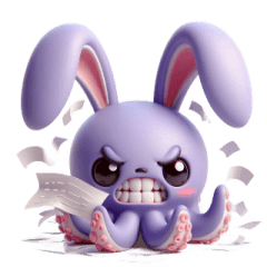 [LINEスタンプ] 章章うさぎ大暴走