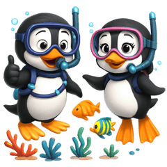 [LINEスタンプ] かわいいペンギンのリサ4