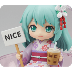 [LINEスタンプ] アイスコーヒーみなみちゃんカプセルトイ 