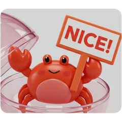 [LINEスタンプ] かにかにカプセルトイ(四角型) 