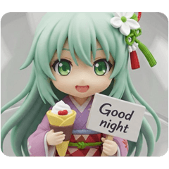 [LINEスタンプ] クレープを食べる精霊みなみちゃん 