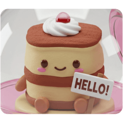 [LINEスタンプ] ティラミスカプセルトイ(四角型) 