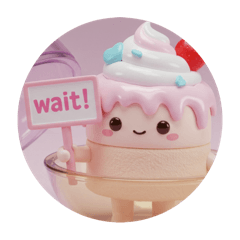 [LINEスタンプ] ホイップクリームショートケーキ(丸型) 