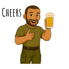 [LINEスタンプ] ブラック AOJリーダー