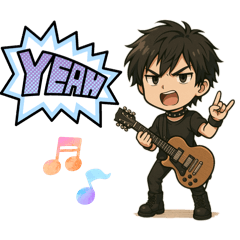[LINEスタンプ] バンギャルさん達のシンプルスタンプ男女