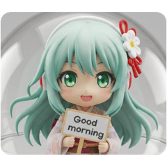 [LINEスタンプ] 音楽を聴いている精霊みなみちゃん 