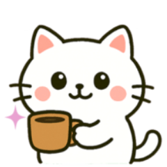 [LINEスタンプ] 白猫みーちゃんのスタンプ