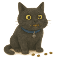 [LINEスタンプ] 3兄弟のまんなか(くろねこ)