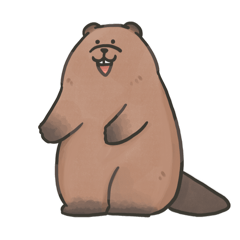 [LINEスタンプ] 楽しい毎日はビーバーと共に。その3