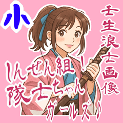 [LINEスタンプ] 新撰組 ガールズ 日常 刀 壬生浪士 (小)