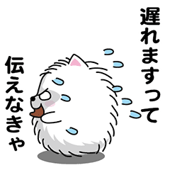 [LINEスタンプ] えっほ！男前ポメラニアン2