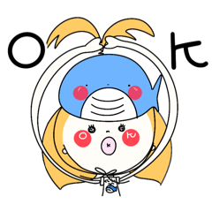 [LINEスタンプ] くじらこさんのハルハル(くじらVer.)