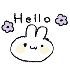 [LINEスタンプ] ゆるっとアニマルズ？うさちゃんver.