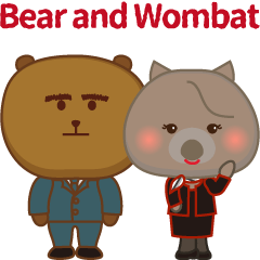 [LINEスタンプ] CAウォンバット♥くま