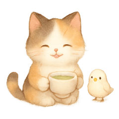 [LINEスタンプ] [アレンジ用]まったりにゃんこ