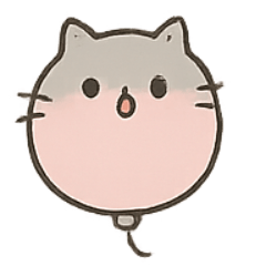 [LINEスタンプ] 風船ねこBalloony