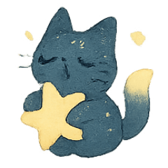 [LINEスタンプ] 星空ねこコズモ