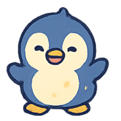 [LINEスタンプ] きらきらペンギンポポパーティー