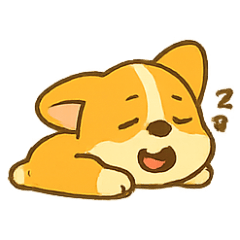 [LINEスタンプ] ぐうたらコーギーるる