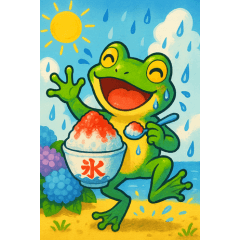 [LINEスタンプ] カエルのお天気スタンプ3