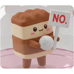 [LINEスタンプ] バレーボールティラミス！(四角型) 