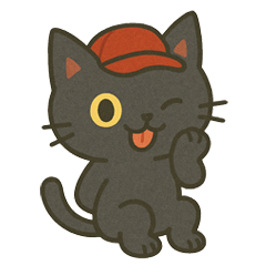 [LINEスタンプ] ゆるっと畑の黒ねこ日和