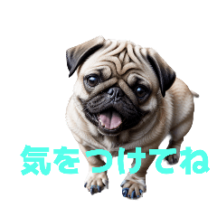 [LINEスタンプ] パグ J